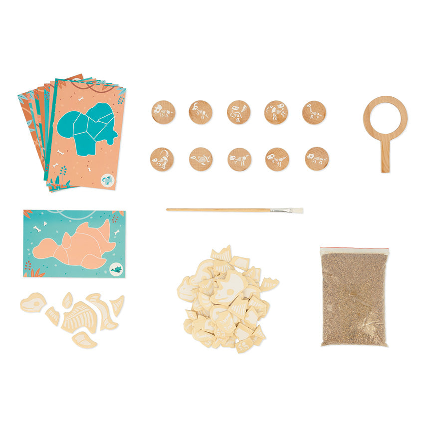 Jeu de fouille de dinosaures