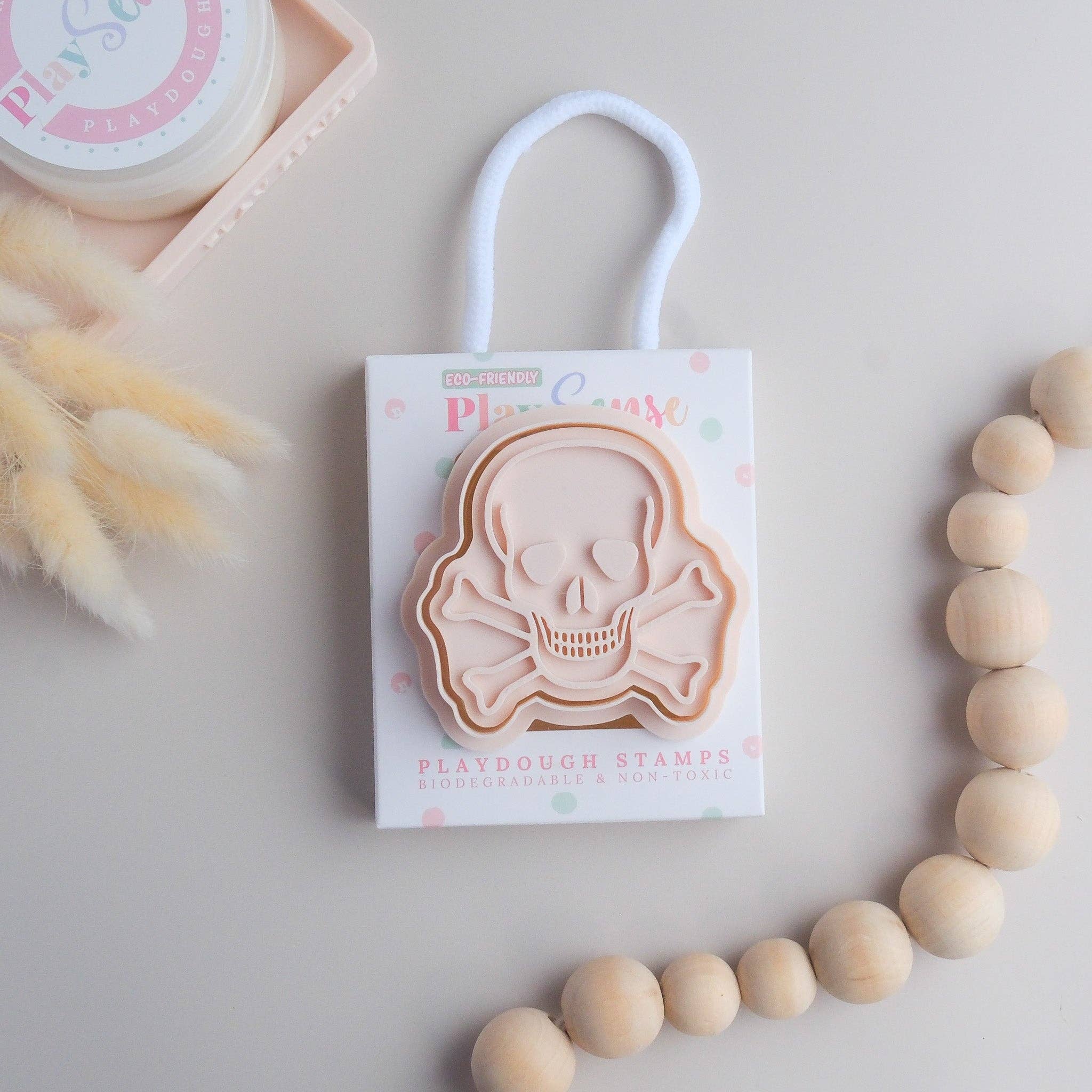 Eco Playdough Stamp | Pirate Skull & Bones