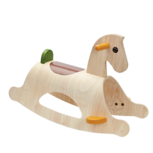 Palamino Rustic wooden rocking horse by plantoys - at Send  A Toy
