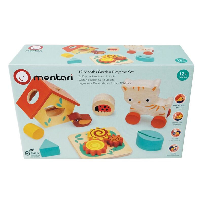 Box of mentari 12 Months Garden Playtime Set on a white background