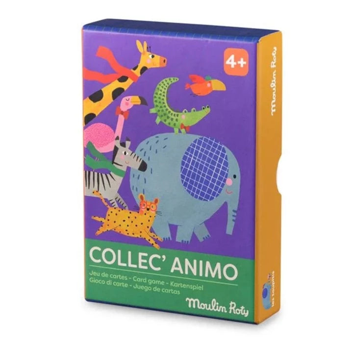Colourful Animal Card game with quirky animal illustrations, Moulin Roty brand