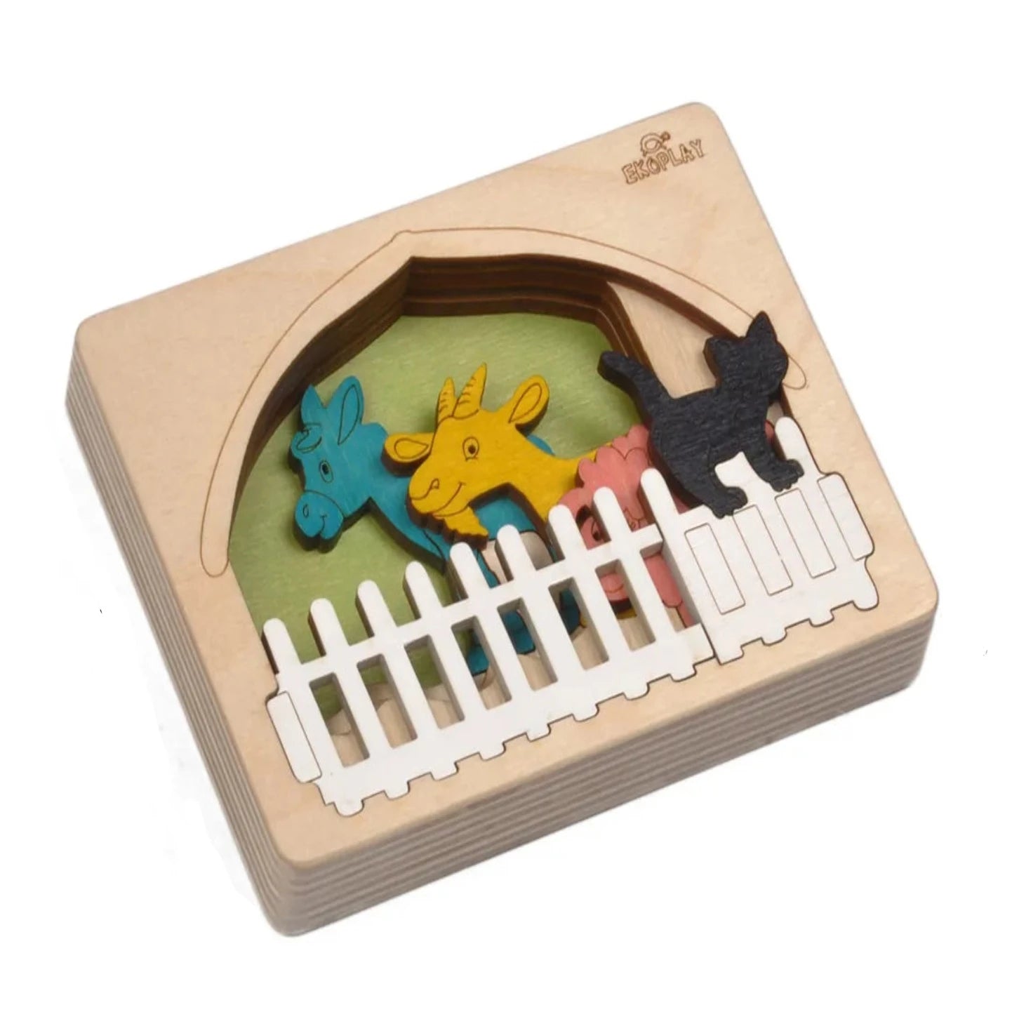 Farm Animals 3-Dimensional Layer Puzzle