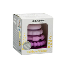 Raspberry ombré silicone stacking and teether toy - Jellystone Designs