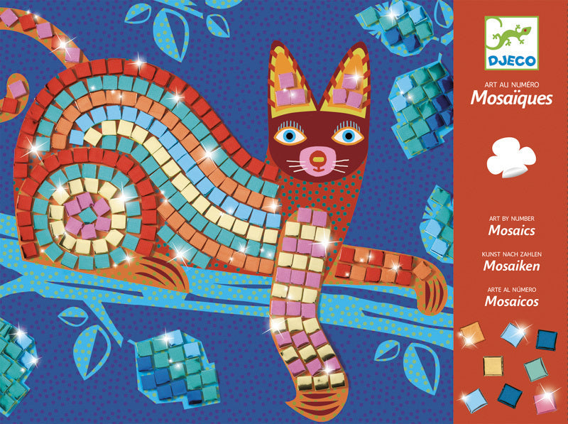 Art set for kids, mosaic - Djeco - Caribbean