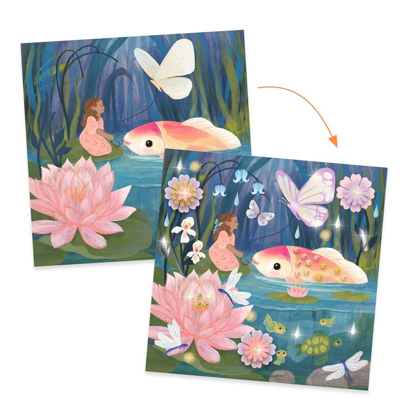 Pretty Thumbelina illustrated craft project kit - Djeco