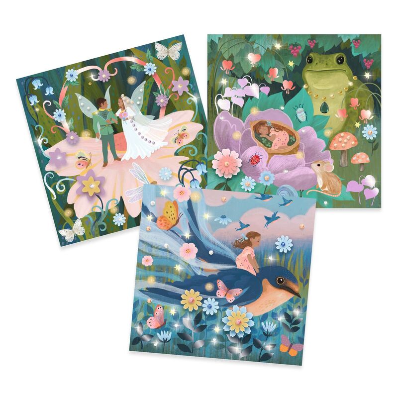 Pretty Thumbelina illustrated craft project kit - Djeco