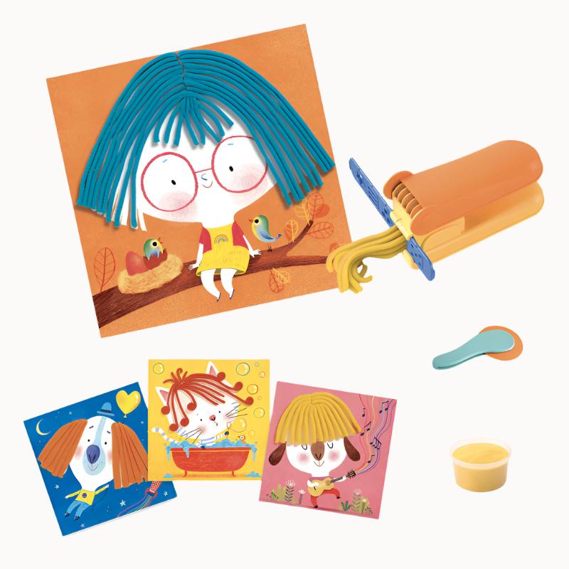 Curls And Straight Hair Modelling Dough