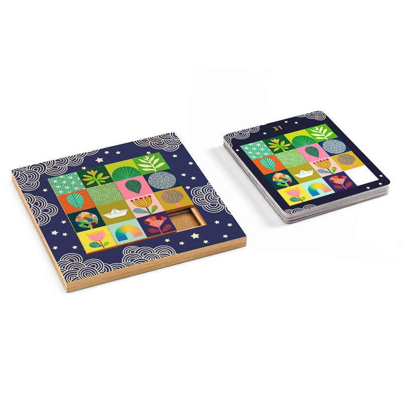 Two colorful children's board books with geometric patterns on a white background