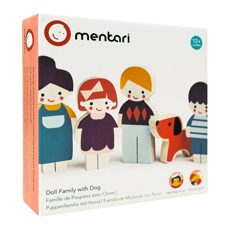 Box of 'Doll Family with Dog' by mentari on a white background