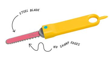 Make do yellow cardboard cutting tool