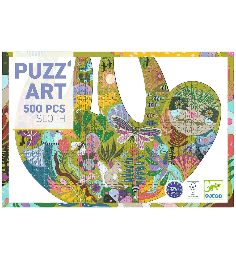 Sloth Shaped Art Puzzle 500pc