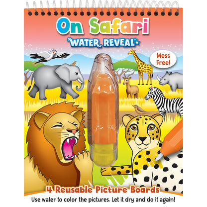 On Safari Water reavel book - use water to reveal pictures. Let dry and use it again. - Send A Toy