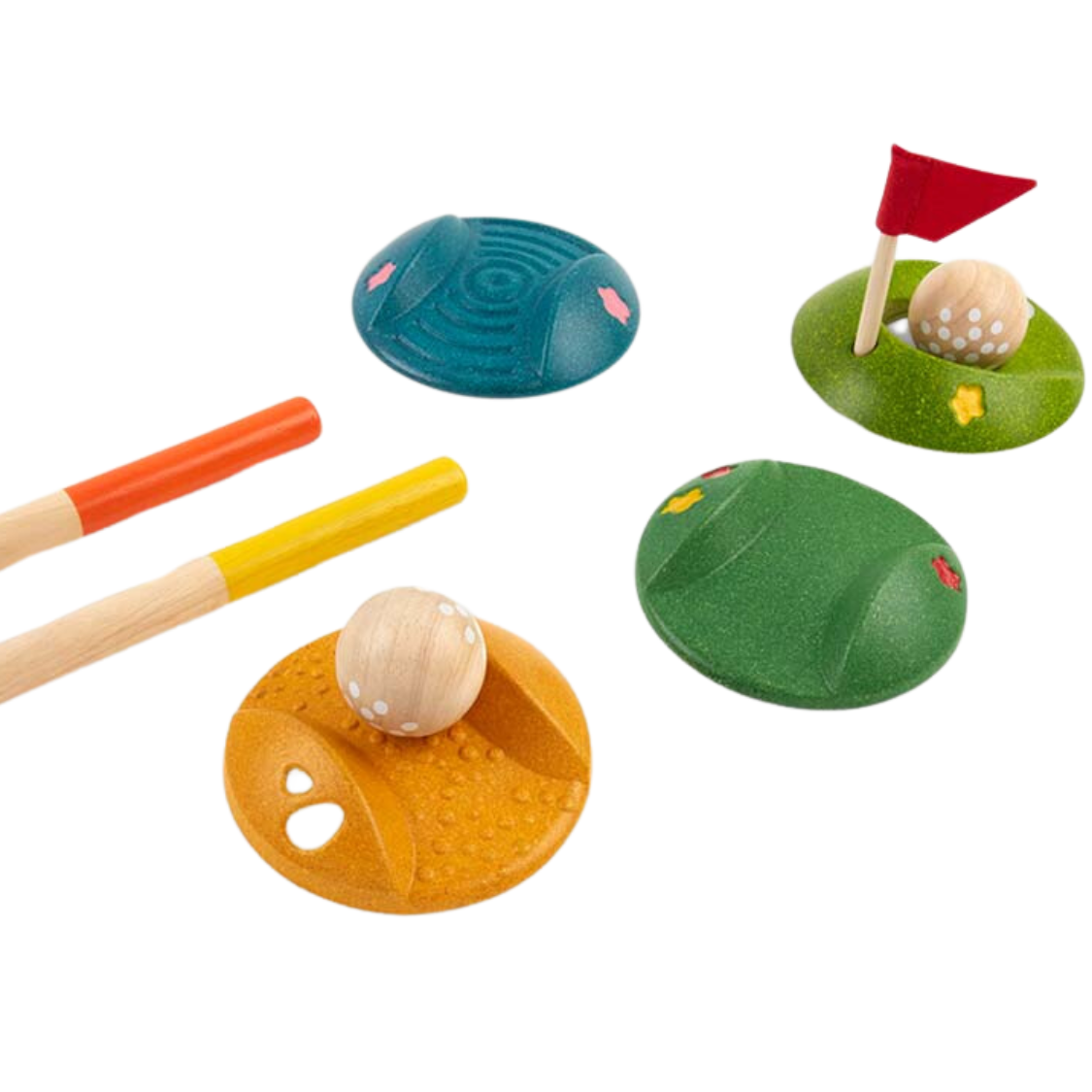 Kids wooden golf set game