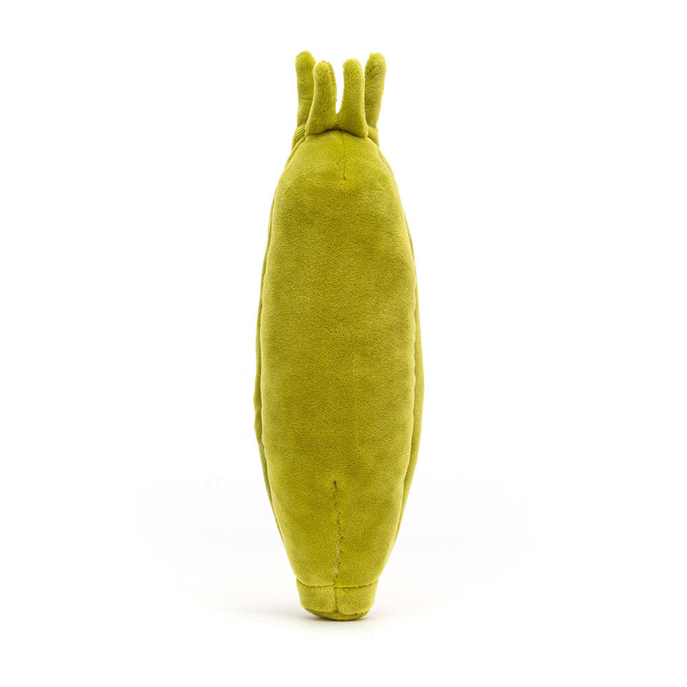 Green fabrics of toy resembling a sweetcorn