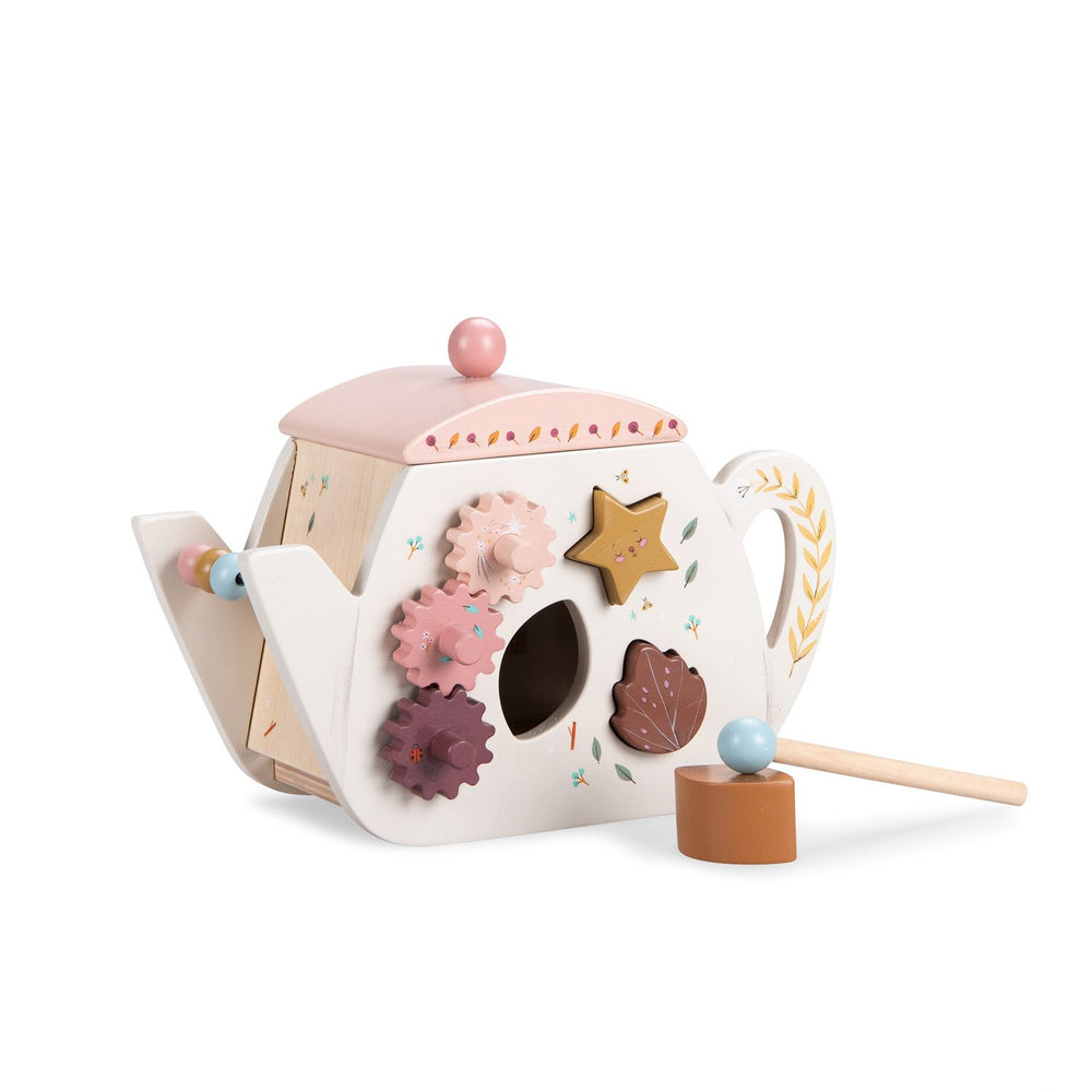Acticity wooden teapot toy by Moulin Roty