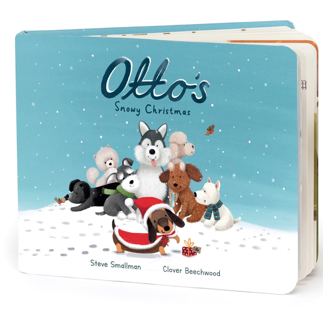 Otto's Snowy Christmas hadback children's book by Jellycat