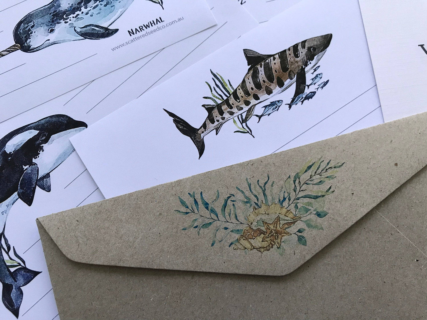 Ocean friends Kids Letter Writing Set