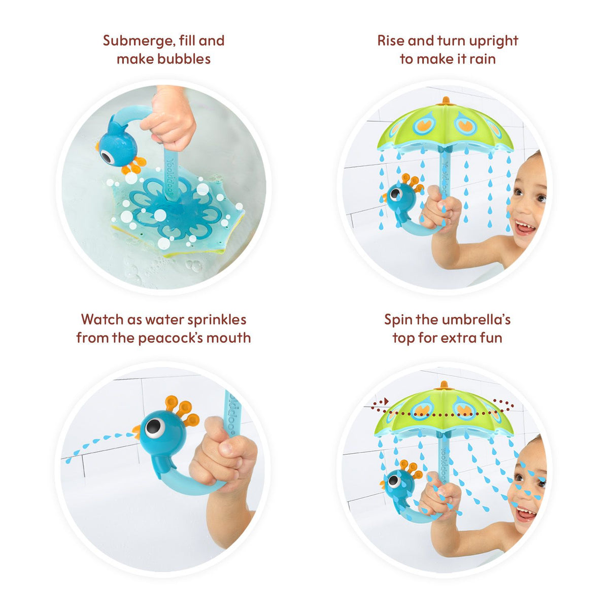 Fill N’ Rain Peacock Umbrella
