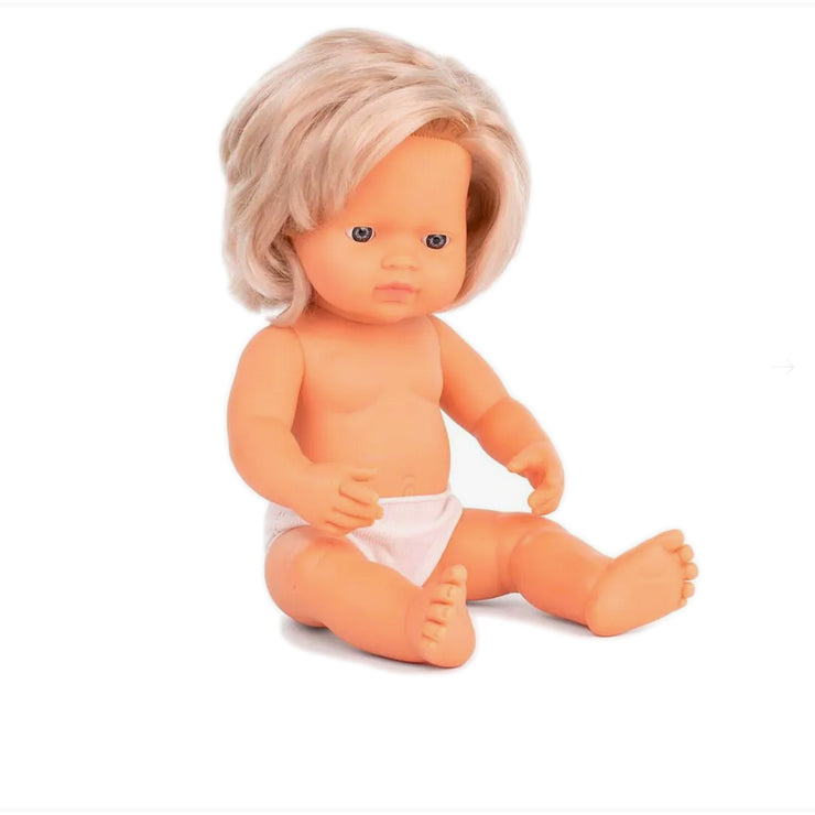 Baby Doll Caucasian Girl 38 cm