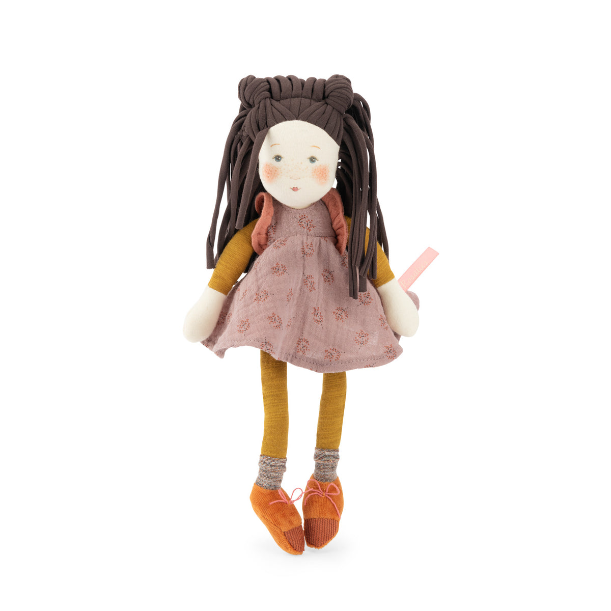 Moulin Roty Les Rosalies Mauve 31 cm rag doll, front view