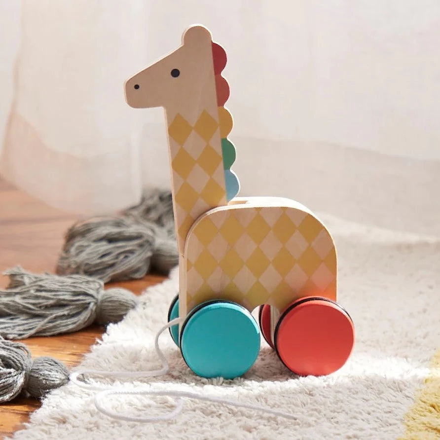 Giraffe Wooden Pull Toy