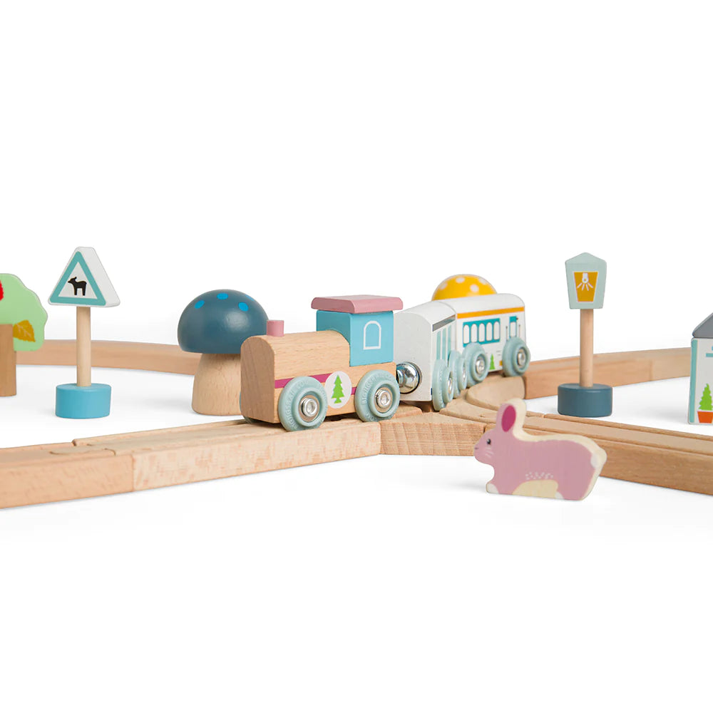 Scandi Wooden Train Set