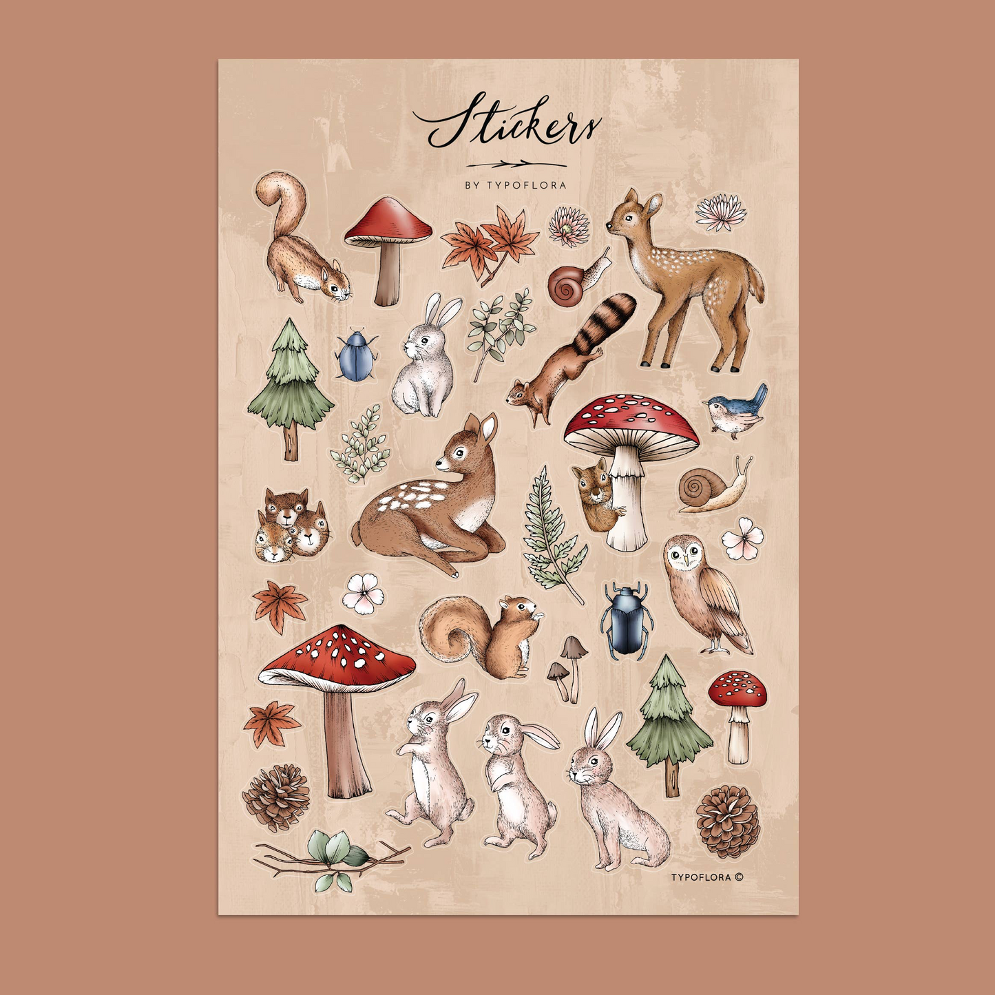 Sticker Sheet - Woodland
