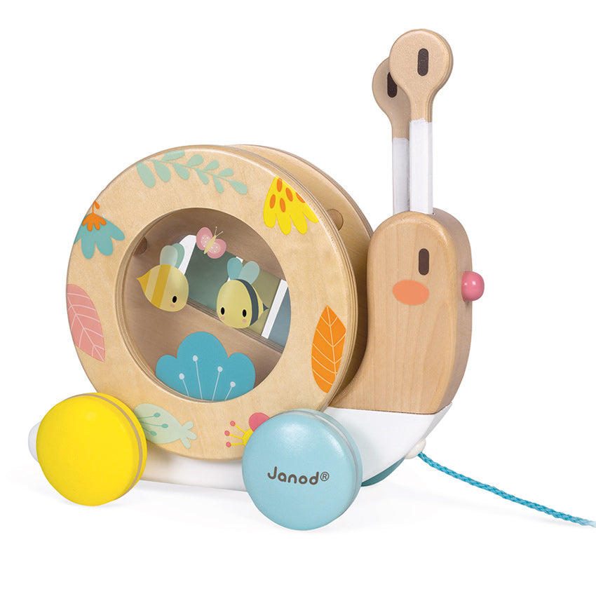 Pull-Along Musical Snail Janod Musical Toys