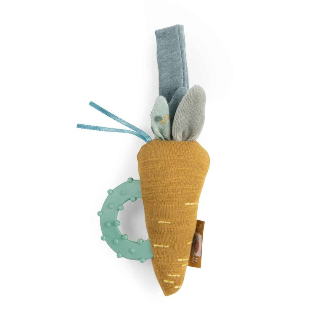 Trois Petits Lapins Carrot Teething Rattle