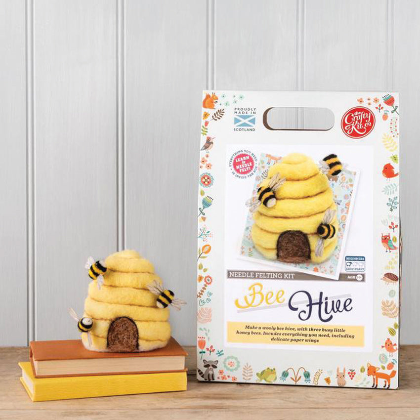 Bee Hive Needle Felt Kit - The Crafty Kit Co 