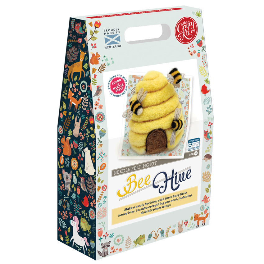 Bee Hive Needle Felt Kit - The Crafty Kit Co 