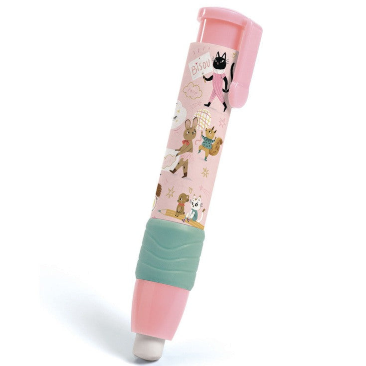 Lucille Clip Eraser Pen Djeco 