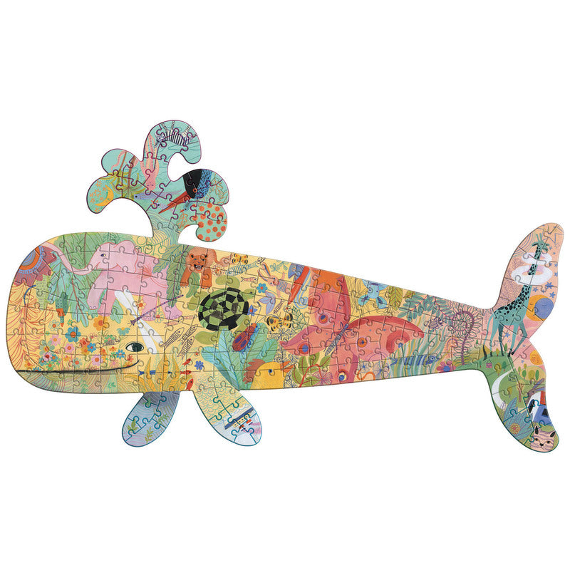 Whale shaped Art Puzzle - 150 Piece -  Djeco 