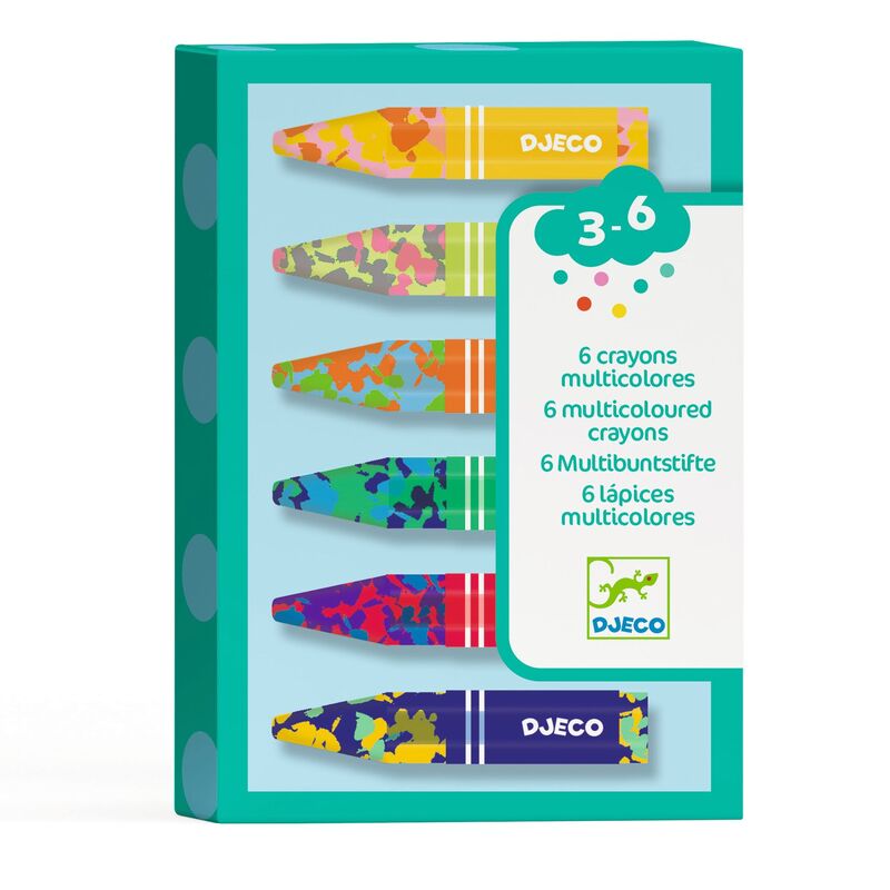 Multi-Coloured Crayon Set (6)