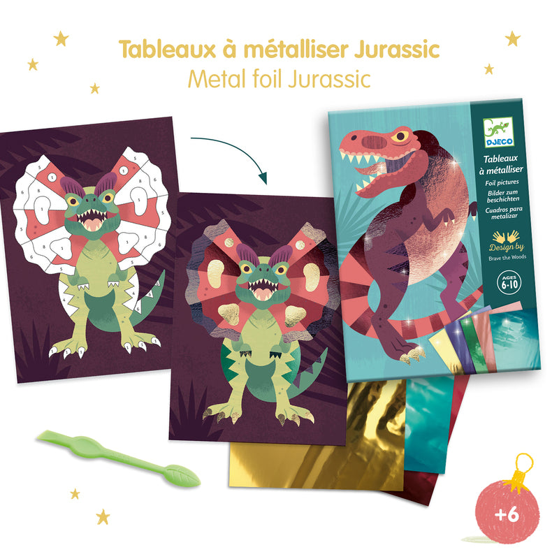 Jurassic Foil Pictures Craft Kit - Djeco 