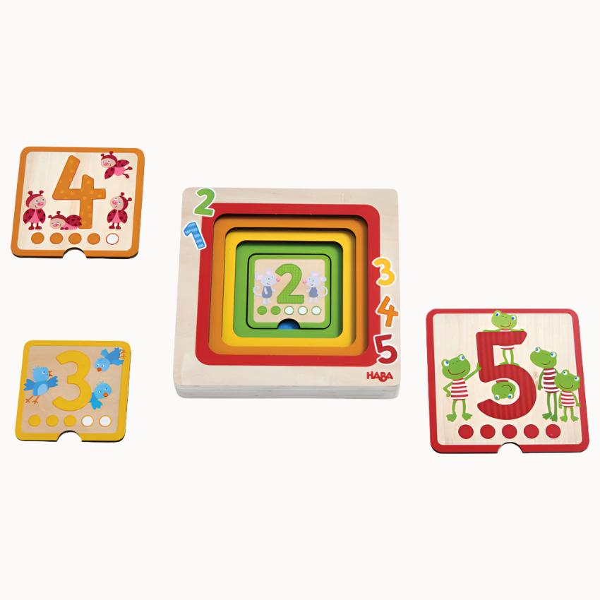 5 Layer Counting Puzzle Haba Puzzles