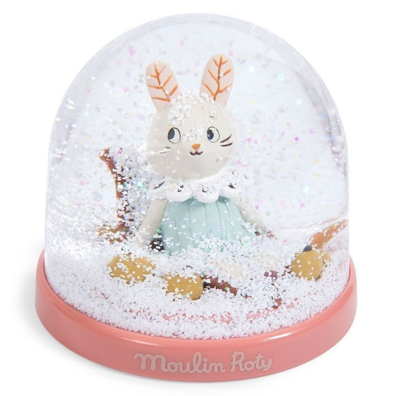 Apres La Pluie bunny Snow Globe by Moulin Roty