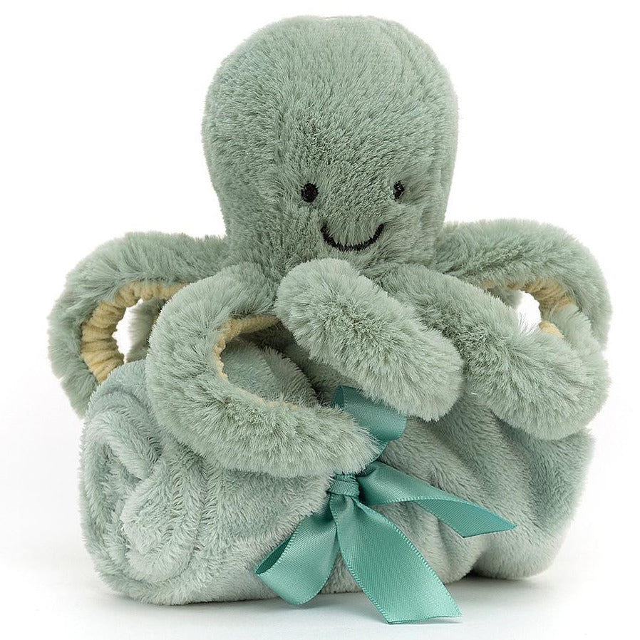 Sage green Odyssey Octopus Soother Jellycat 
