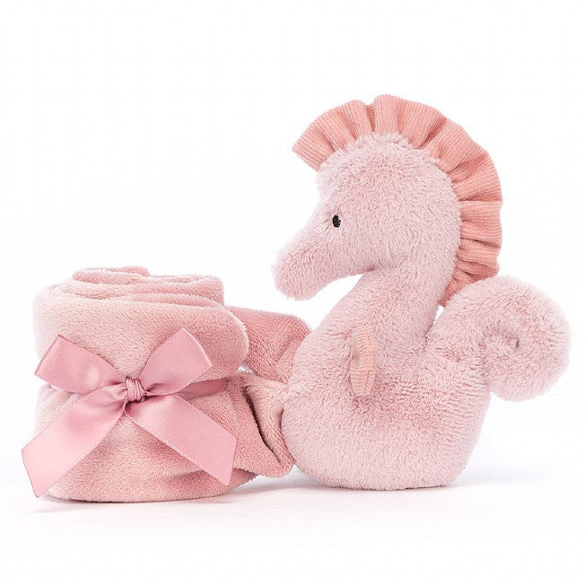 Pink Sieanna Seahorse soother doudou by Jellycat - at Send A Toy