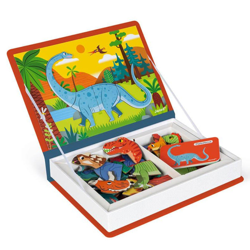 Dinosaurs Magnetibook Janod Magnetic Book Games