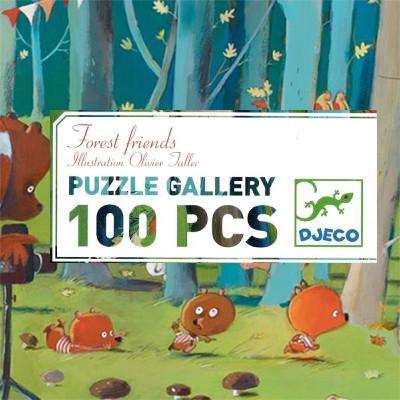 Forest Friends Gallery Puzzle + Poster Djeco Puzzles