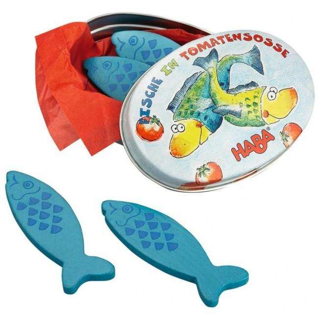 Wooden Fish in a Can Haba Play Food