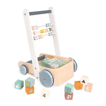 Cocoon Walker With Blocks Janod Baby Walkers | Push Along Toys