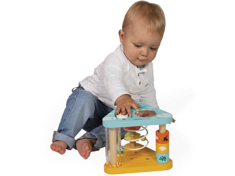 Tropik Multi Activity wooden baby activity triangle -  Janod