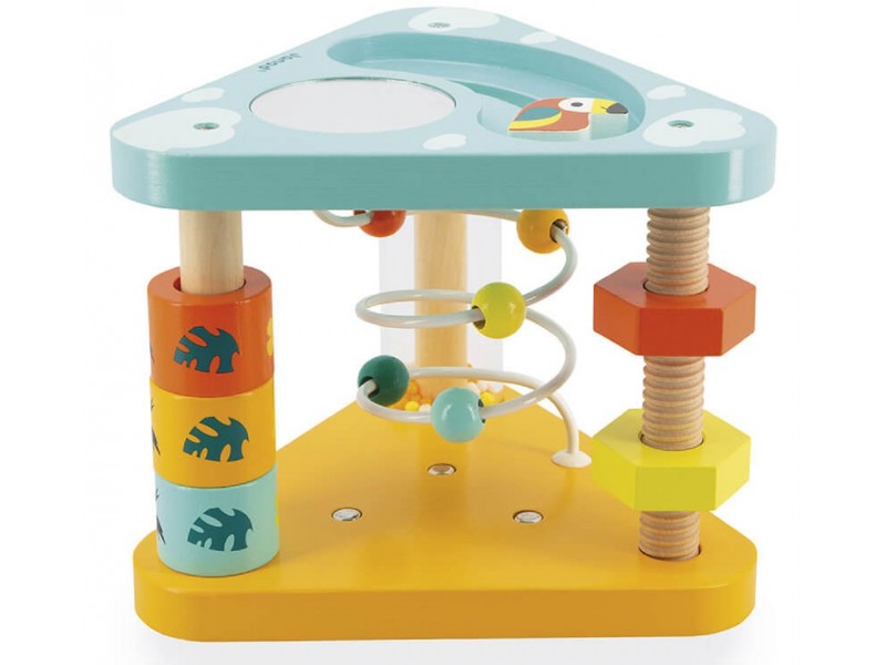 Tropik Multi Activity wooden baby activity triangle -  Janod