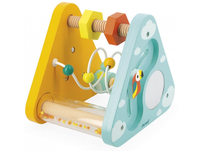 Tropik Multi Activity wooden baby activity triangle - Janod