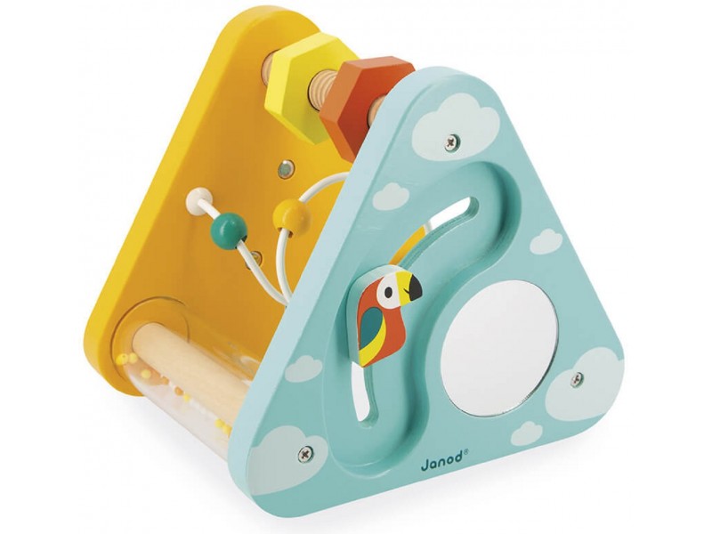 Tropik Multi Activity wooden baby activity triangle - Janod