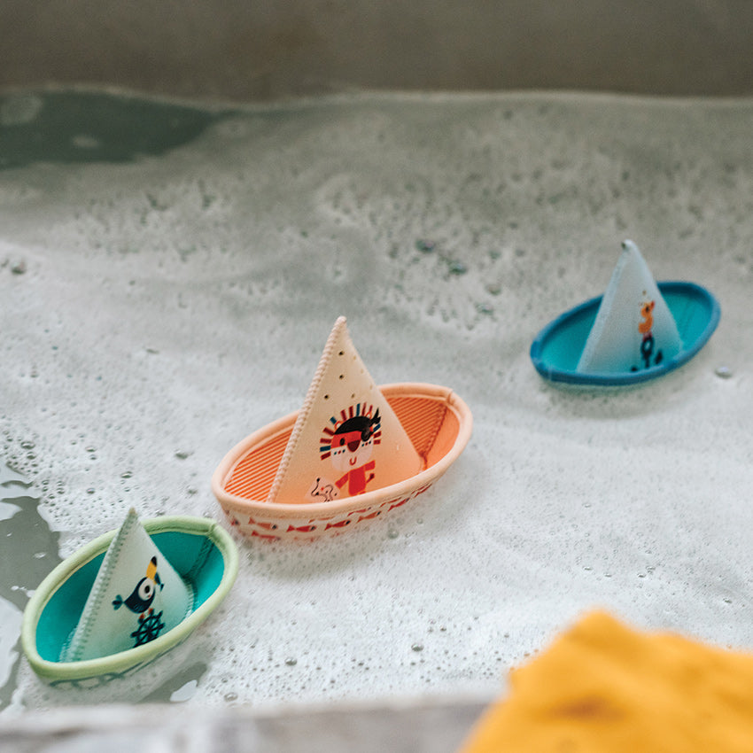 Jungle Bath Boats Set Lilliputiens Bath Toys