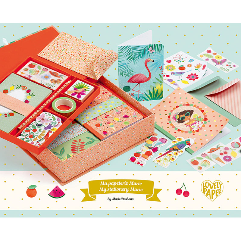 Marie Boxed Stationery Set Djeco Stationery