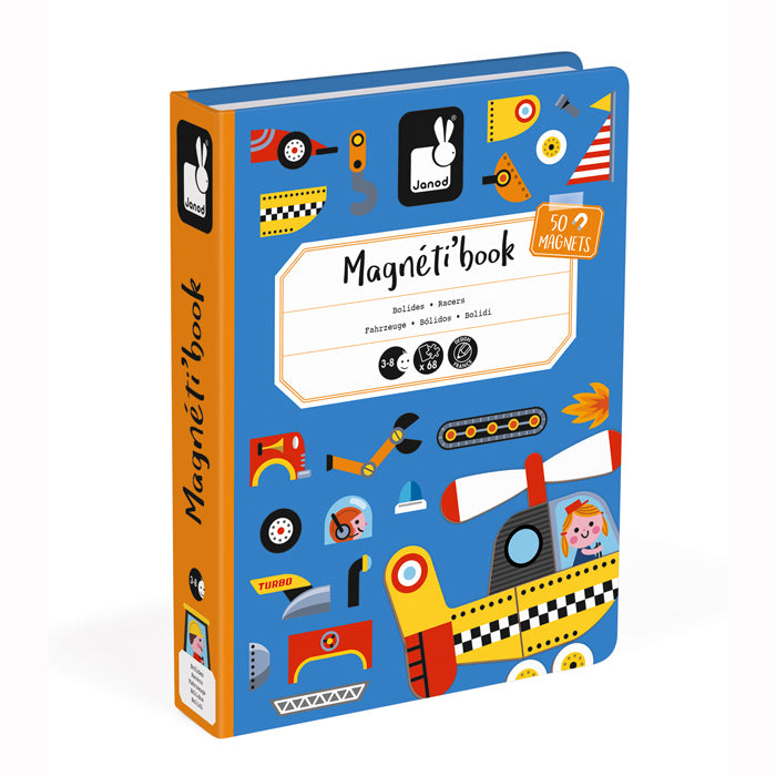 Vehicles Magnetic Book Game Janod Magnetic Book Games